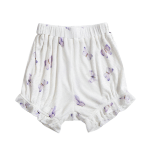 short bebé acanalado diseño mariposas