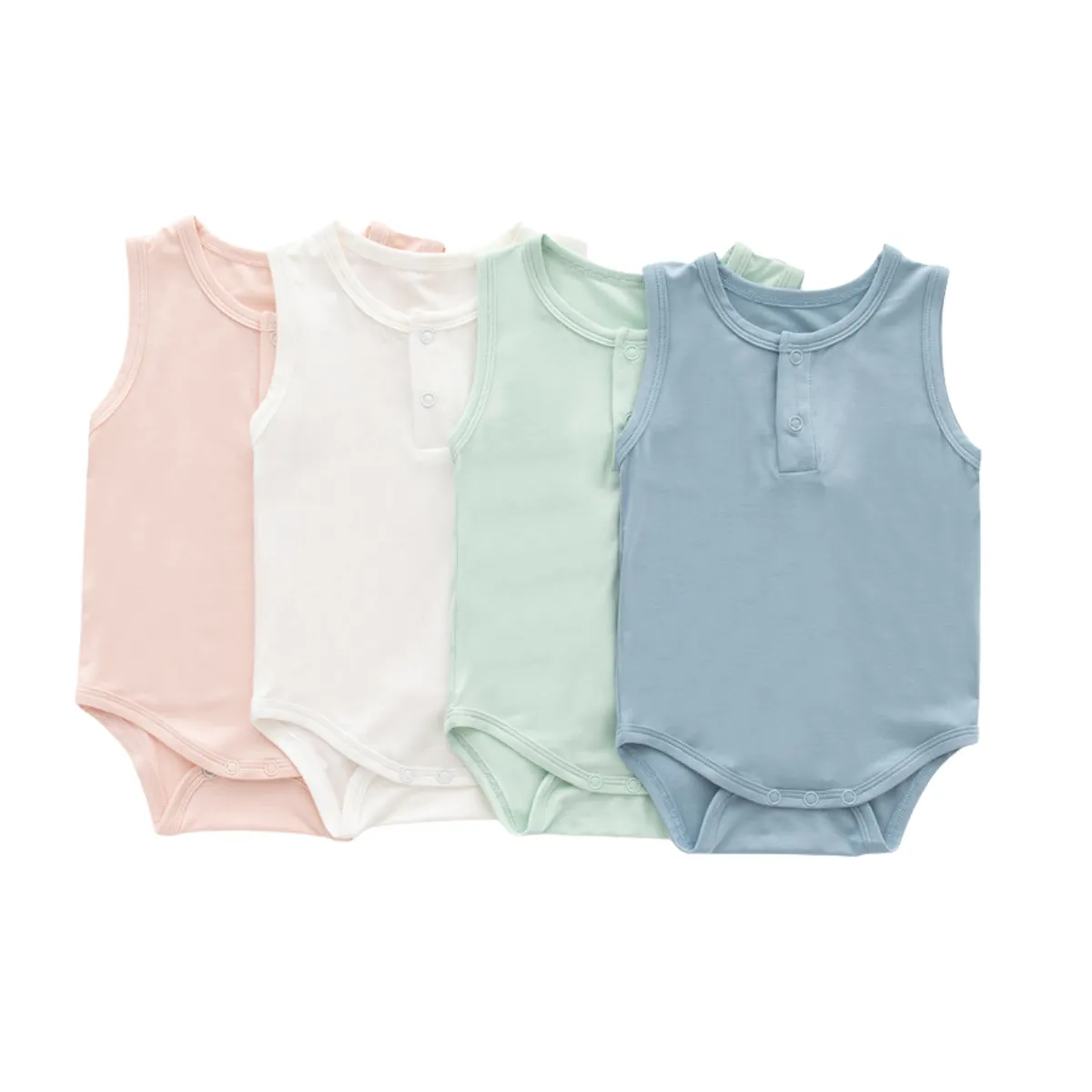 Pack x2 Bodies Lisos (sin mangas, bambú)