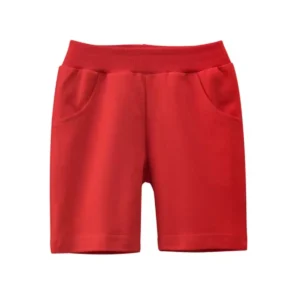 Short Bermuda Roja (100% algodón, con bolsillos)